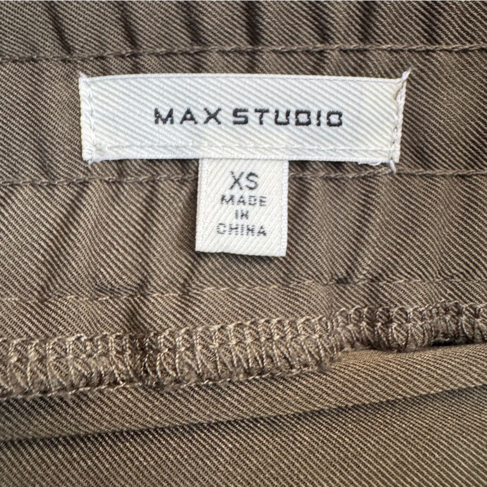 Max Studio Olive Green Pull On Comfortable Elastic Waist - Picture 7 of 10
